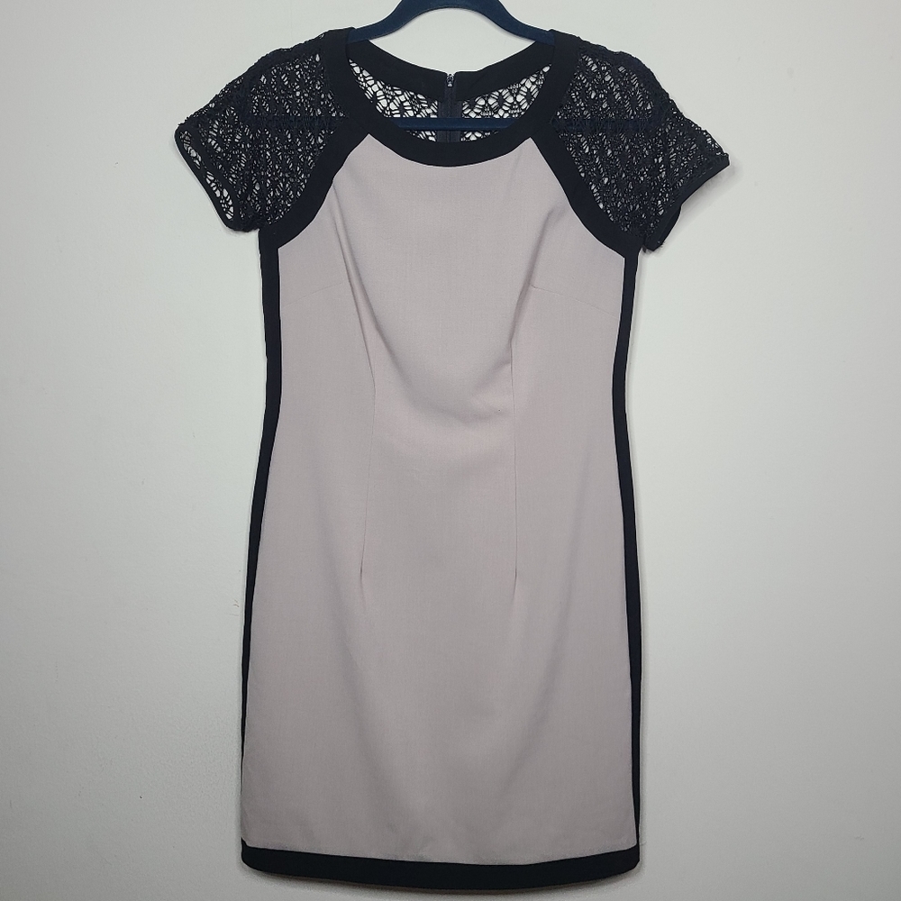 AGB Dress Crochet Short Sleeve Dress
